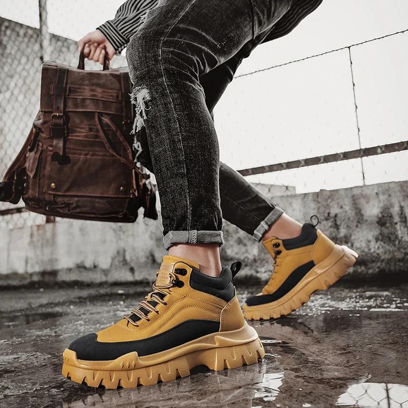 Men Boots New Winter Slippers Warm Men Shoes Waterproof Non-Slip Plush Sneakers Male Tenis Shoes Boots Men Sneakers Winter