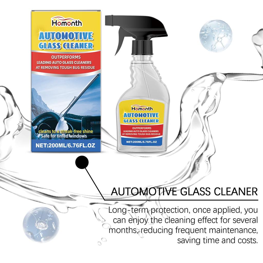 Homonth Auto Glass Cleaner Auto Glass Stain Remover Waterproof Cleaning Car Window Rainproof Clear Vision