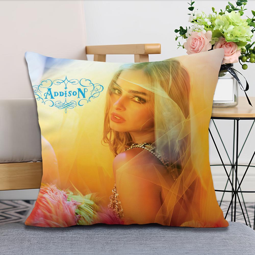 Singer A-Addison Rae Addison cushion cover Pillow Case Square Cushion Room Bedroom Headboard Sofa Living Backrest Nap Time