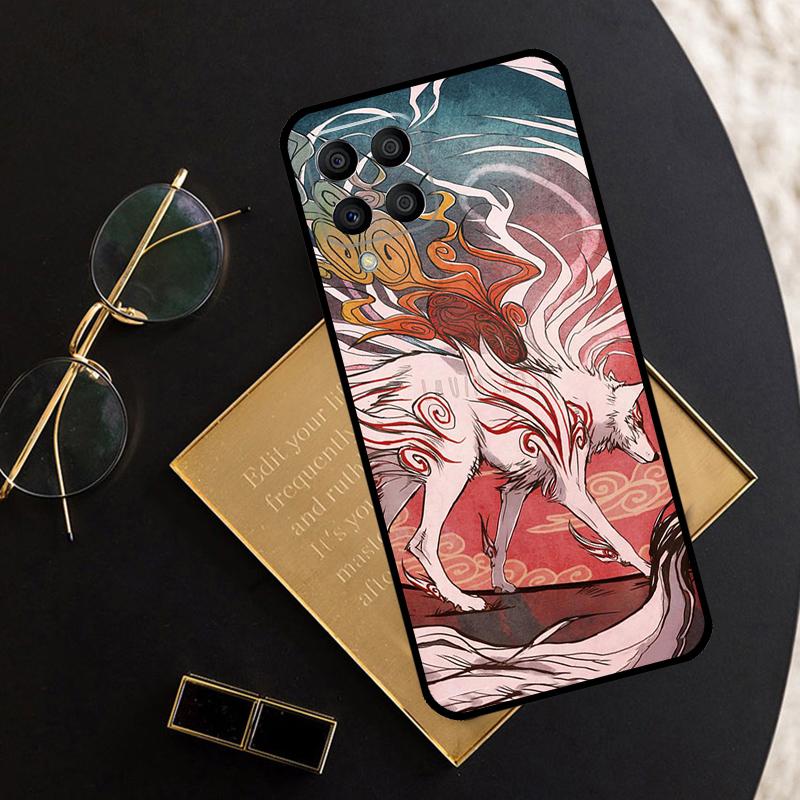 Japanese Style Anime Fox For Samsung Galaxy M11 M21 M31 M12 M13 M14 M15 M35 M55 M34 M54 M33 M53 M32 M52 M06 M16 Case