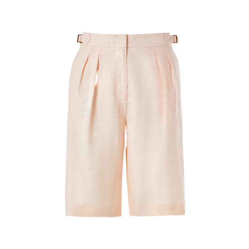 Lancy Women s Relaxed Linen Cropped Pants L