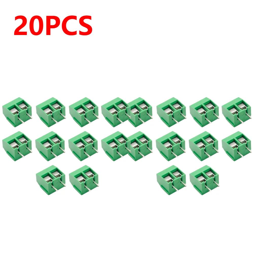 10-50Pcs PCB Mount Screw Terminal Block Connector Straight Pin 2P 3P KF301 Spliced Screw Terminals Block Connector for Arduino