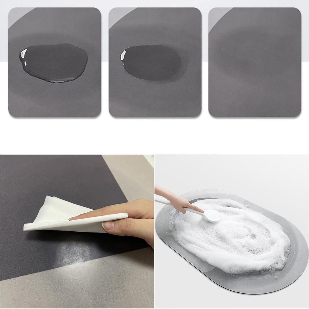 Diatom Mud Absorbent Doormat Bathroom Non-Slip Wear-Resistant Carpet Toilet Toilet Floor Mat Bathtub Floor Mat