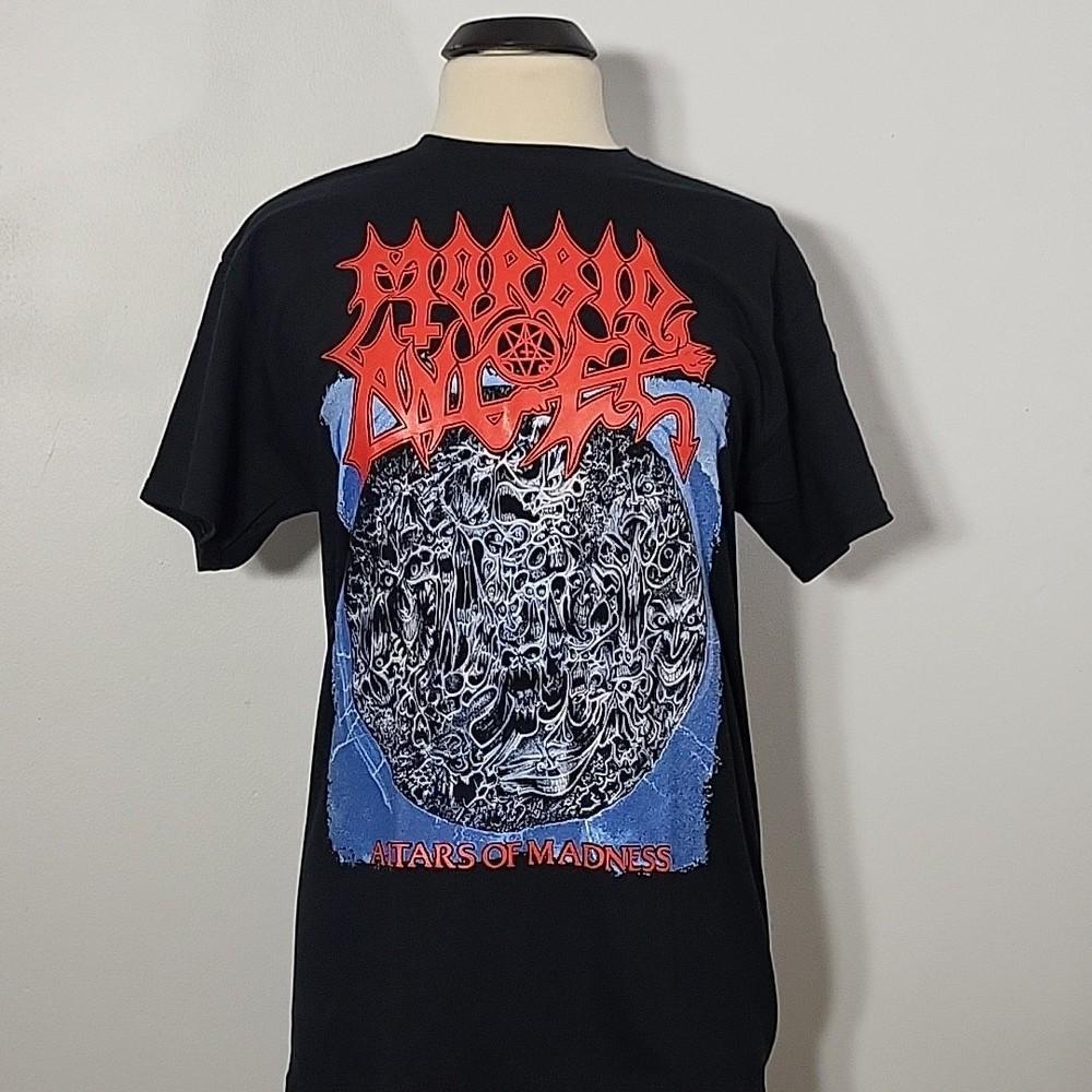 MORBID ANGEL Altars Of Madness 2XL T-Shirt Black Mens Band Logo Unisex T-Shirt XXXXL