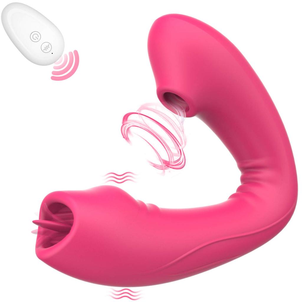 sucking remote types of licking 10 types of suction 10 types of intense Internal and external double licking clit tongue tip 10m remote wearable