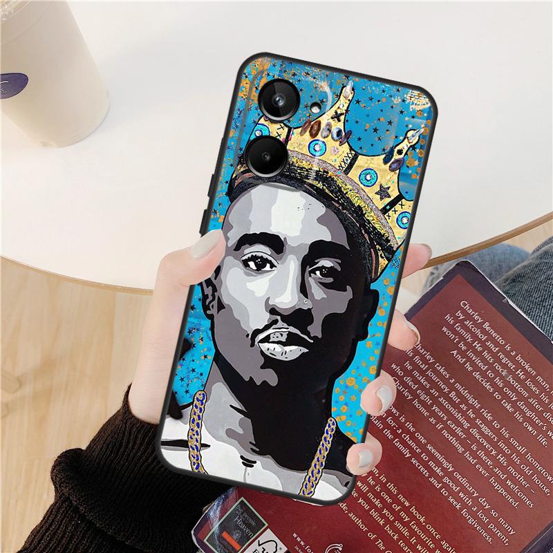 Rapper 2pac Singer Tupac Case For Realme GT 7 Pro GT 6T 6 5 C55 C53 C51 C21Y C25S C61 C67 C75 10 11 12 13 14 Pro Plus