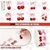 200pcs/1.5-inch Rolled Cherry Fruit Decorative Thank-you Seal Stickers for Handmade Holiday Crafts