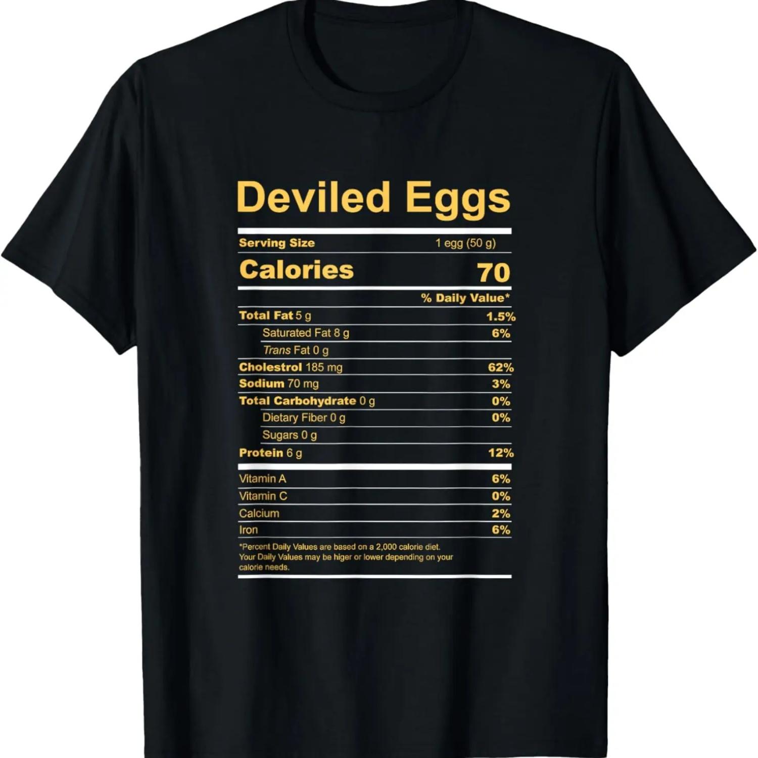 Deviled Eggs Nutritional Facts Funny Family Matching Costume T-Shirt S