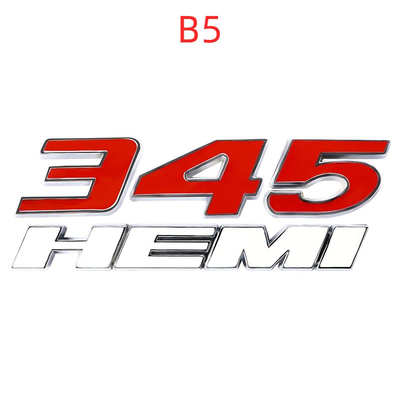 3D Metal Car Stickers 345 392 HEMI Emblem For Dod/ge Ch/arger R/am 1500 Journ/ey Ca/liber Nit/ro Car/avan