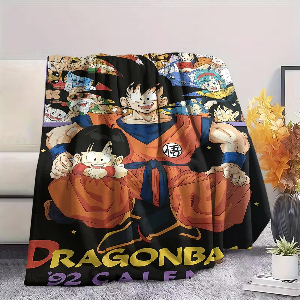 Dragon Ball characters Print Flannel Blanket,High quality Comfortable for All Seasons,Home Decor,Warmth and Comfort,Perfect for Christmas Gifts