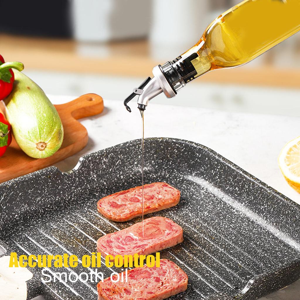 Cooking Oil Bottle Oil Container Oil Dispenser Glass and Spray Painted Plastic Oil Can Bottle for Soy Sauce Vinegar Cooking Wine