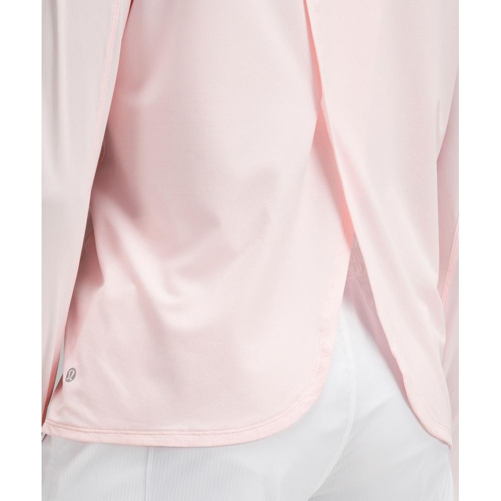 Lululemon Mesh Panelled Running Long Sleeve Shirt Strawberry Milkshake