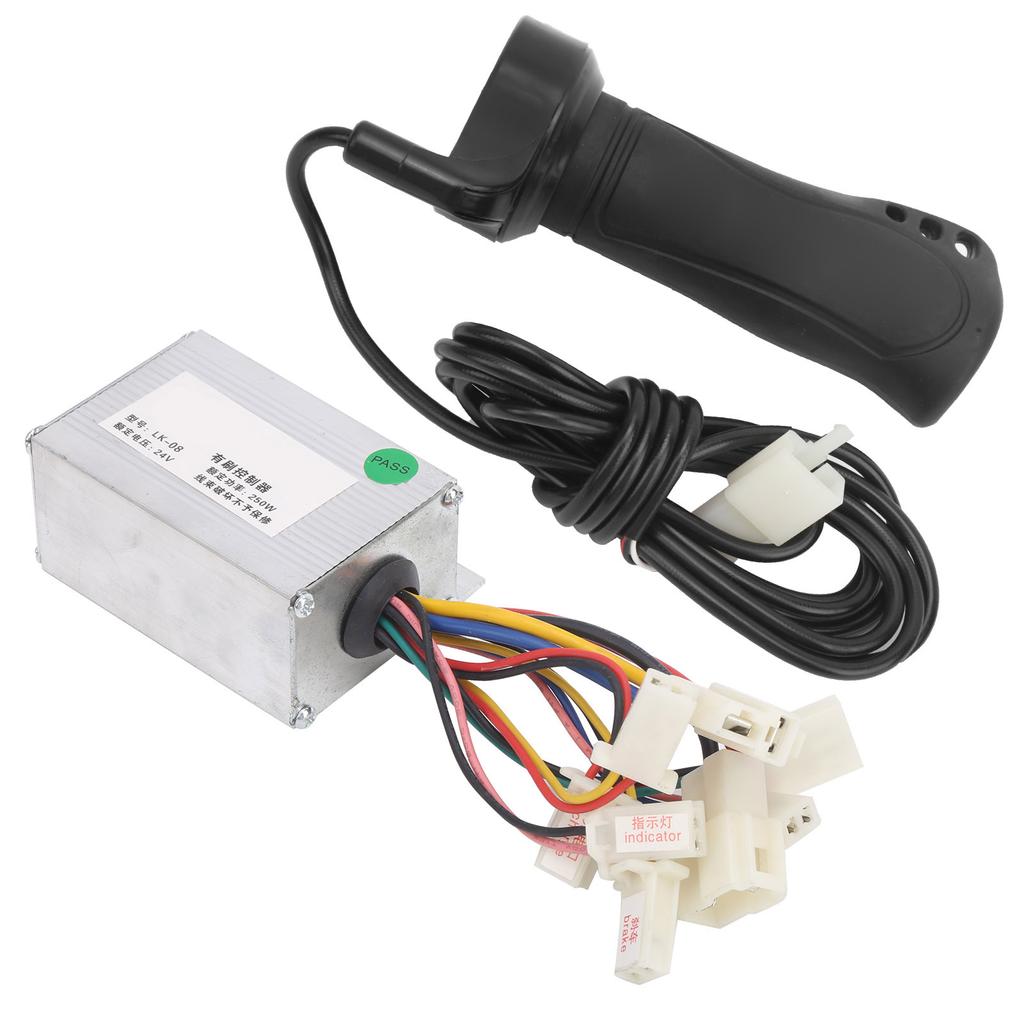 Zestaw kontrolera do hulajnogi elektrycznej 24V 250W Kontroler szczotkowy i manetki do e-roweru