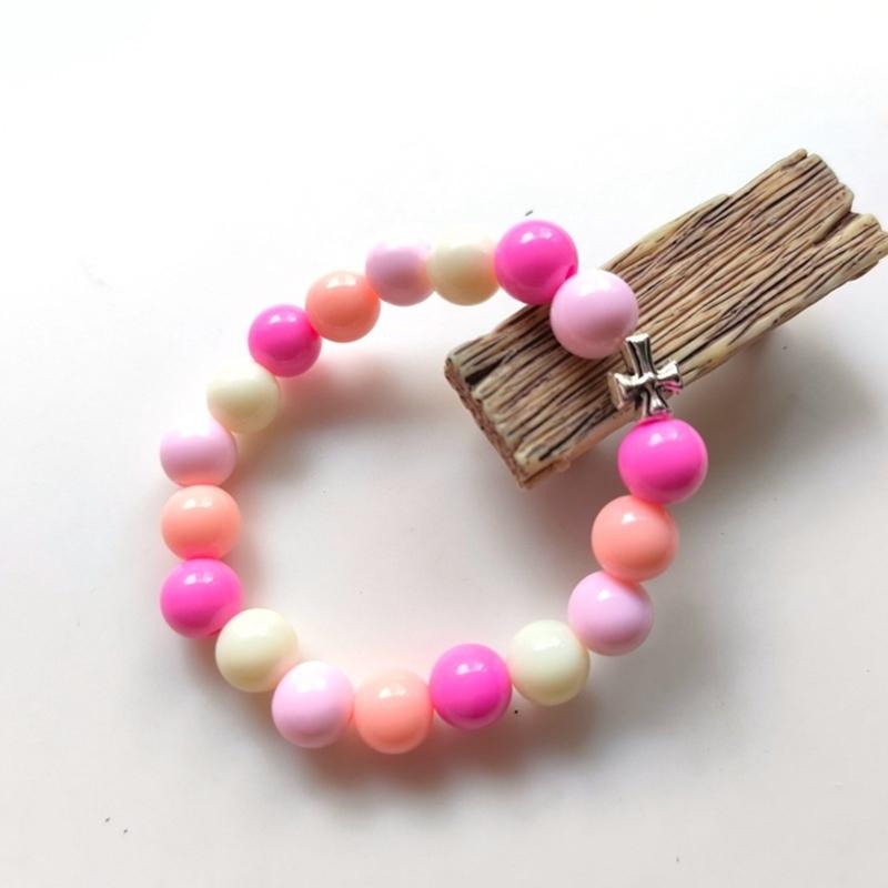 Unisex Handchain Meditation Bead Bracelet Smooth Round Beads Wristband Adjustable Size Bangles Accessory for Men Women