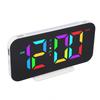 Digital Alarm Clock RGB 5 Brightness 2 Alarms Adjustable Volume 10 Night Light Snooze Mode Electric Desk Clock