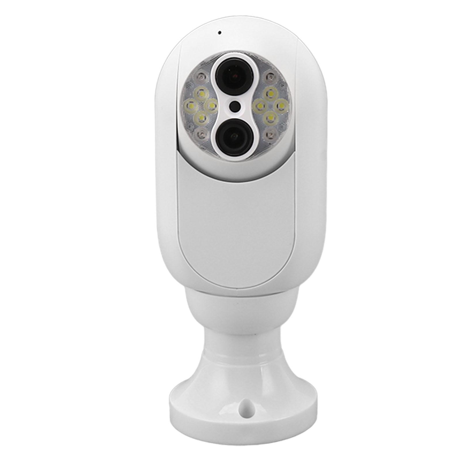 

Bulb Security Camera WiFi Camera E27 Socket Dual Lens 15X Digital Zoom Color Night Vision 2 Way