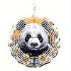 10 Inch Rotating Wind Chime with Cute Panda Design 360 Degree Hook for Garden Patio Yard Decor Summer Spring Gift for Friends Family
