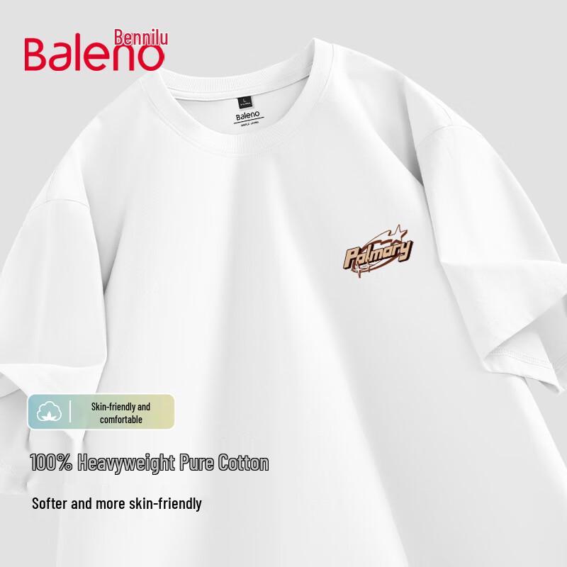 Baleno Men s 2025 Summer Heavyweight Cotton T-Shirt 5XL