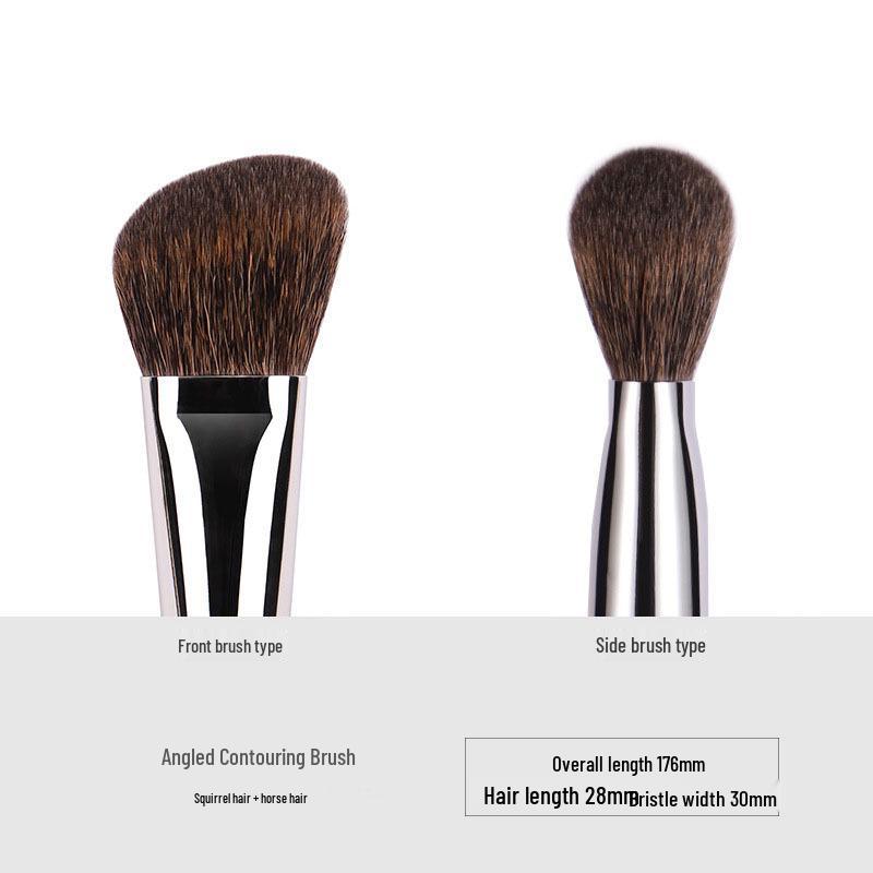 Ebony Wood Animal Hair 40-Piece Makeup Brush Set for Eyeshadow and Blush