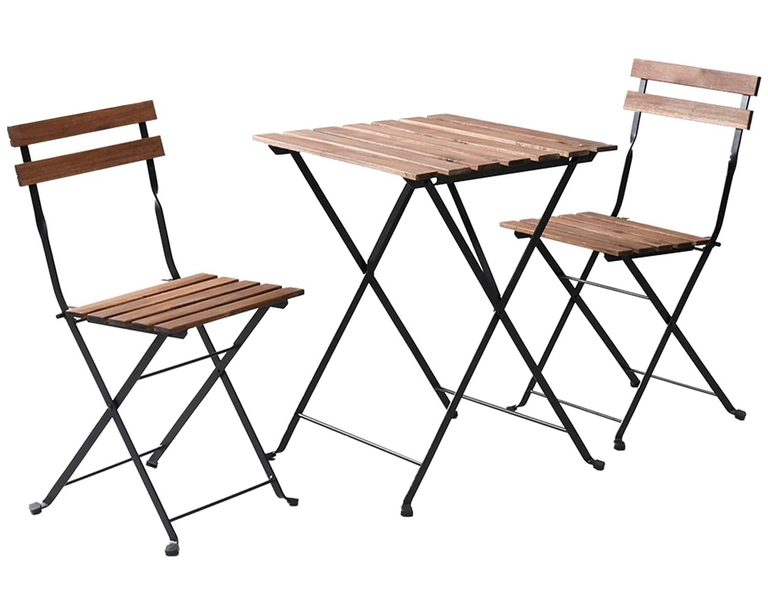 

[Garden Master] Folding Garden Table & 3-Piece Chair Set, 1-Piece Table & 2-Piece Chair Set, Acacia Wood, Garden, Balcony, Terrace, Balcony, Camping,