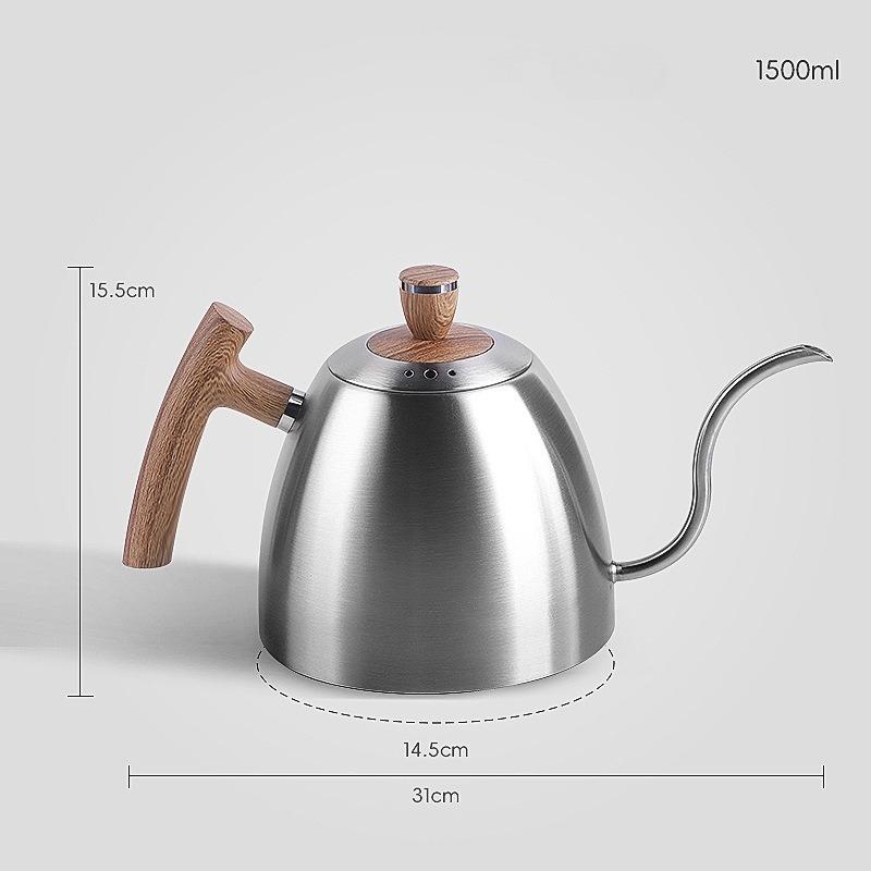 600/1500ML Coffee Hand-making Kettle 304 Stainless