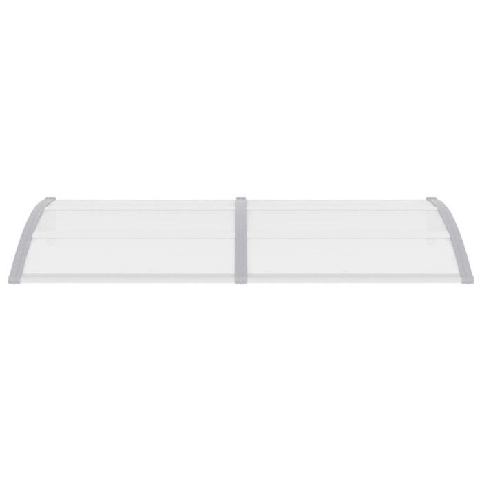 VidaXL Auvent de Porte Store Marquise de Porte d’Entrée Marquise d'Accueil Solaire Toit Abri Banne Ombre Protection Gris 45630