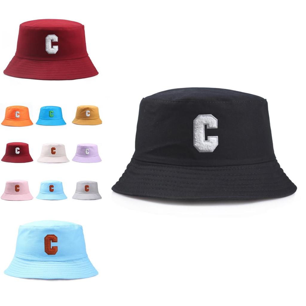 New Letter C Bucket Hat Fisherman Cap For Men And Women