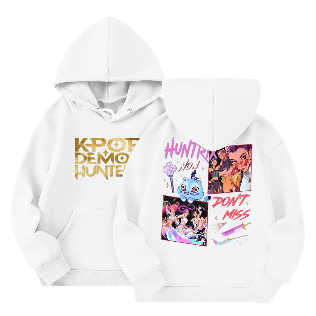 Child Fashion Lightweight Long Sleeve Pullover With Pockets  Print Hoodie