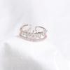 Temperament Simple Design Sense Niche Ring, Fashionable Personality High Sense Diamond Ring Women