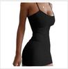 Spring and summer women's tight dress, hip skirt, sexy suspender skirt, outdoor beach dress.
