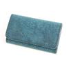 Boosters Mens Key Case Tri-Fold Genuine Leather Ladies 5-Key Slim Double Hook Pueblo Ocean Fashion