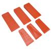 6pcs Chainsaw Wedges Increasing Friction Red Durable Plastic Tree Cutting Supplies for Woodworking
