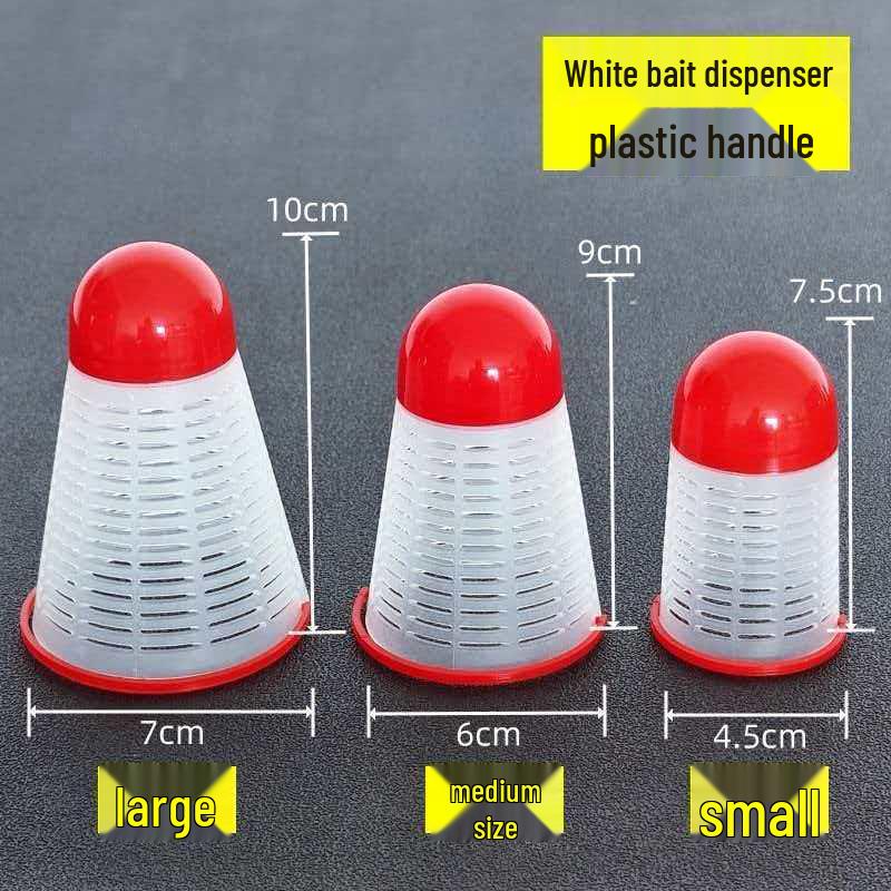 Fishing Ground Bait Feeder with Line Feather Shuttle Type Bait Launcher, Long Cast Black Pit Tool for Wild Fishing
