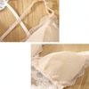 Low Back Bralette Ladies U Backless Invisible Lace Bra Polka Dot Mesh Ultra Thin Underwear Women Lingerie Tank Top Bras