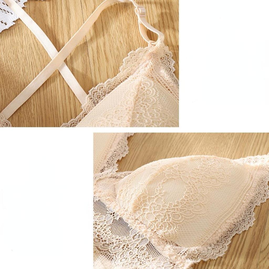 Low Back Bralette Ladies U Backless Invisible Lace Bra Polka Dot Mesh Ultra Thin Underwear Women Lingerie Tank Top Bras