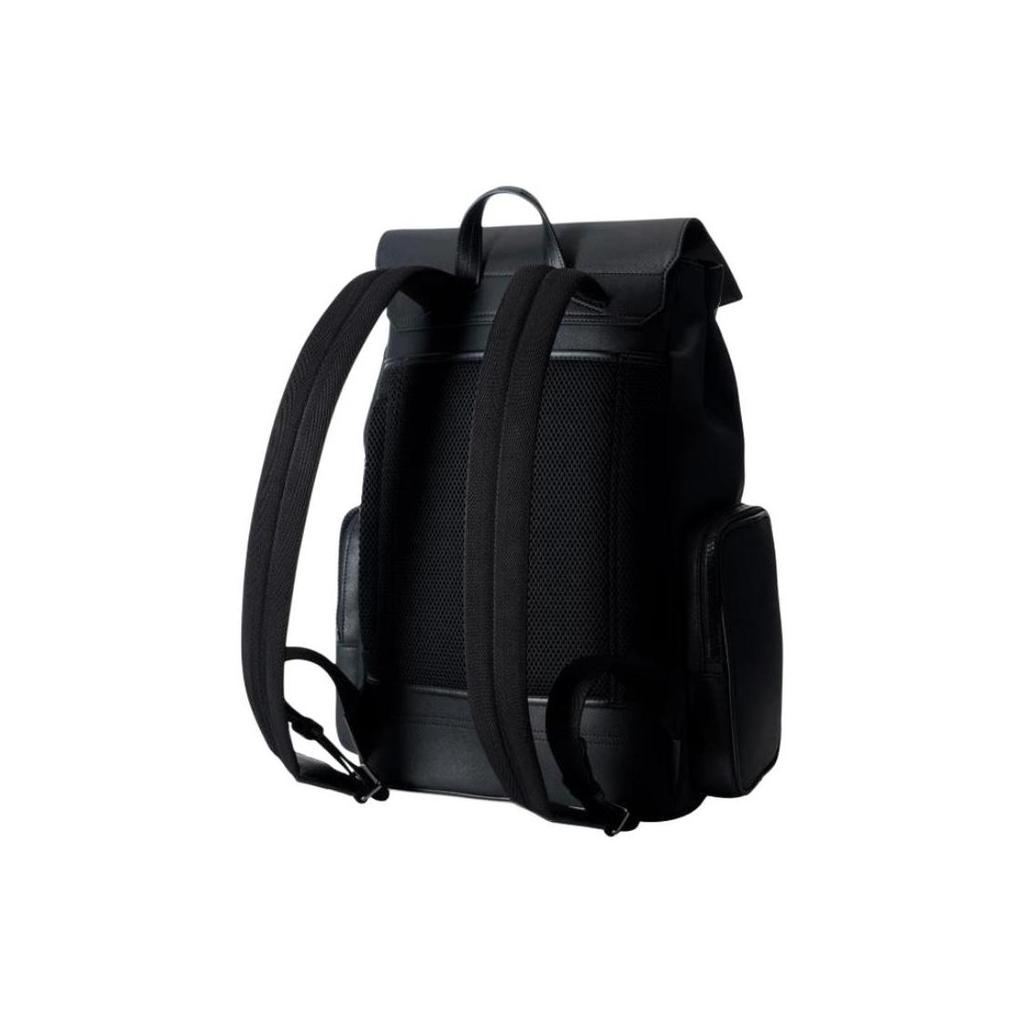 Bally Classic Stripe Leather Backpack Medium Men Backpacks Black 6238750