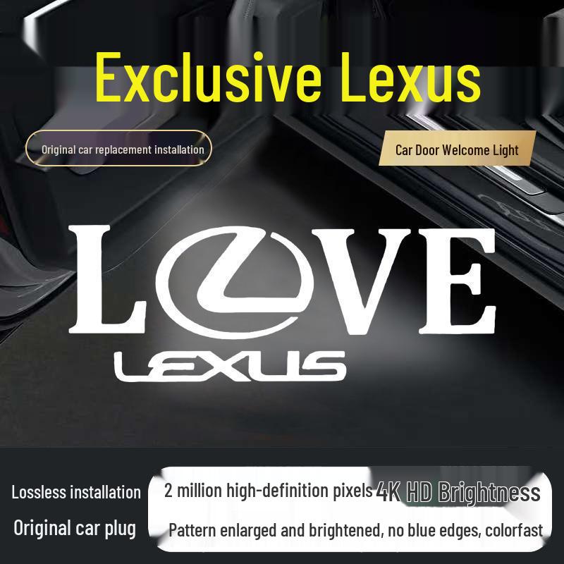 Lexus LOVE Flower Door Welcome Lights for ES, RX, and NX Models