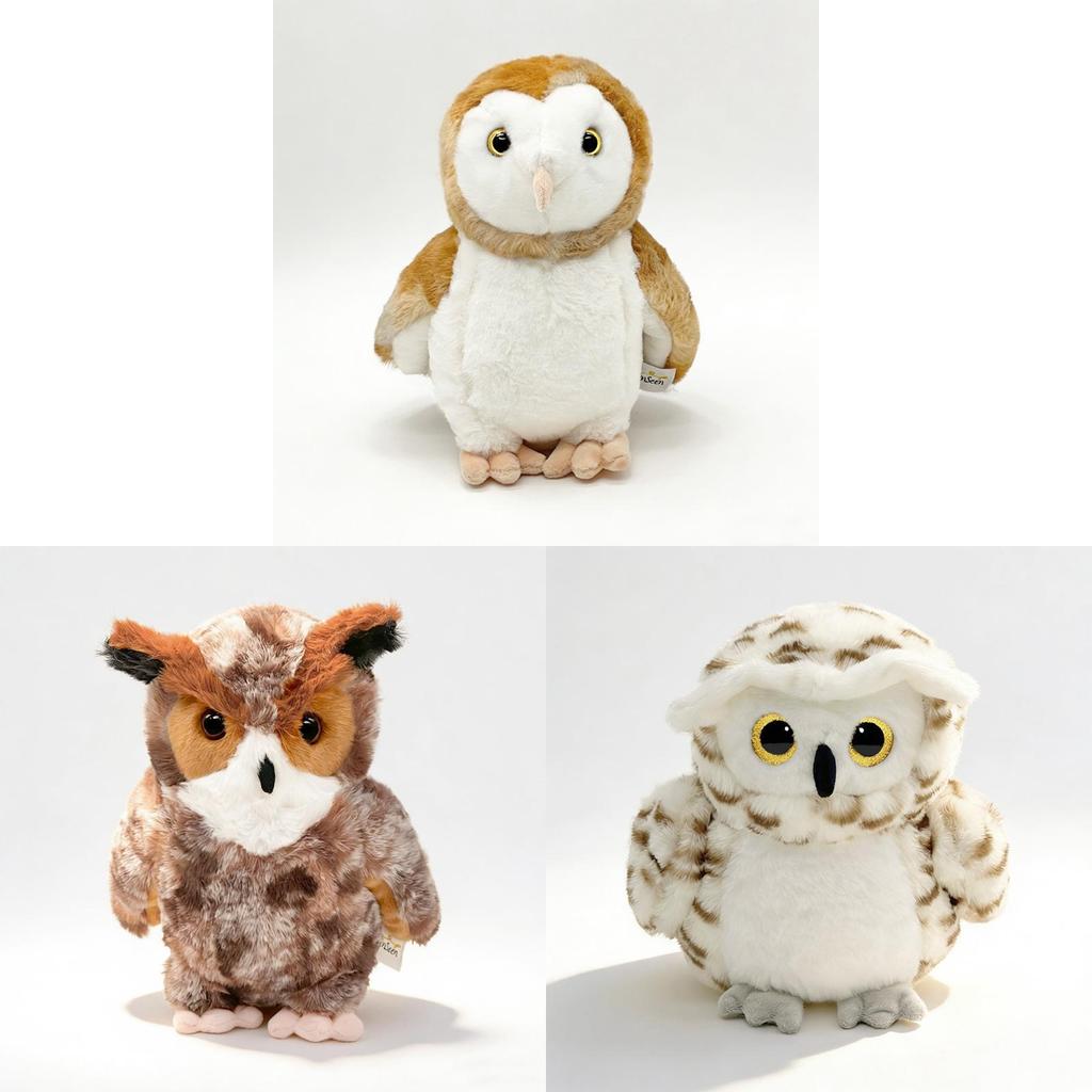 Juguete de Peluche de Búho con Diseño Realista Para Niños y Niñas Regalo