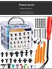 725-Piece Snap-In Car Expansion Screws & Plastic Clips Set