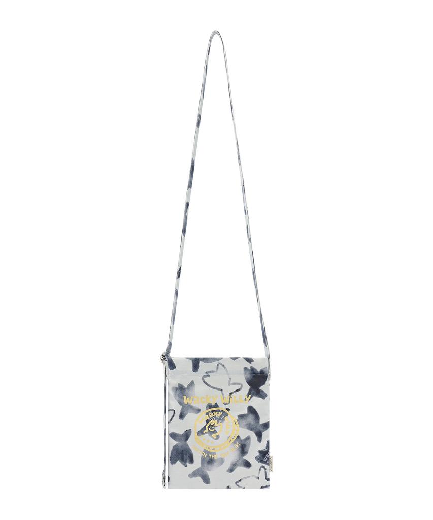 Wacky Willy Graphic Pattern Pouch Navy