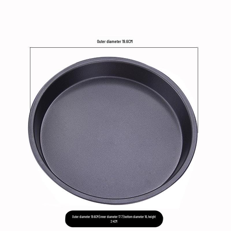 Antihaft-Pizzaform Schwarz mit breitem Rand - Erhältlich in den Größen 6", 7", 8" und 10" für Backen für die ganze Familie