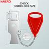 NAIERDI Portable Door Lock Safety Latch Metal Lock Anti Theft Security Lock Great for Travel Dormitory,Airbnb,Hotel,Home, Motel