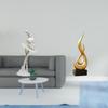 Modern Dancing Girl Flame Figurine Creative Abstract Art Sculpture for Bedroom Living Room Office