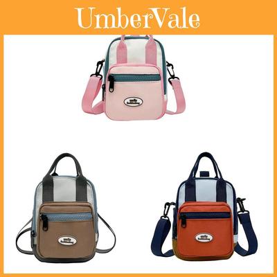 Mini-Crossbody-Tasche aus Nylon mit Colorblocking-Design für Freizeitaktivitäten und Streetstyle