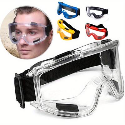 1PC Color Advanced Anti-fog Safety Goggles - Splashproof, Dustproof, Windproof, and Anti-Fog - Laboratory, Industrial, Research Eye Protection Glasses