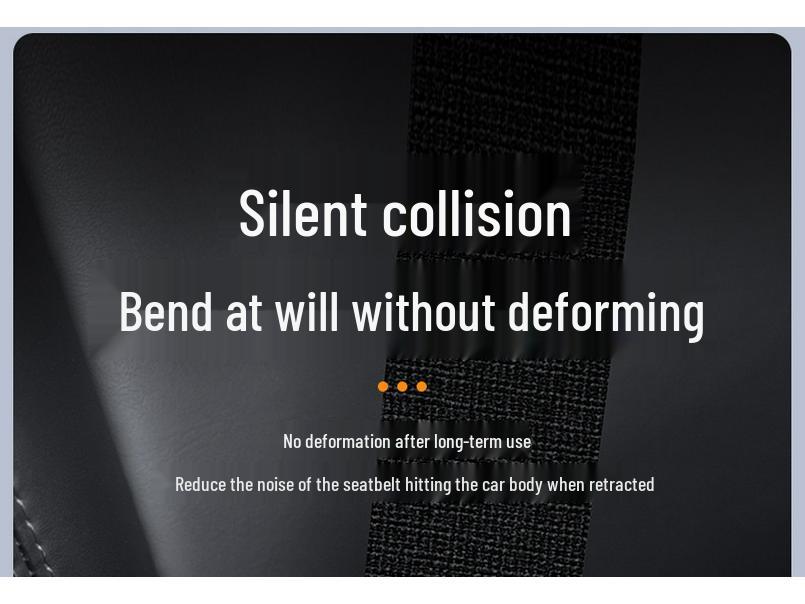 Silicone Seat Belt Cover for Tesla Model Y/3 - Noise Reduction & Decorative Accessory