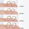 8 Pcs/Lot CZ Zircon Nose Studs Gold Silver Stainless Steel Screw Nose Nails for Woman Girls Body Piercing Part Jewelry Gift 20G