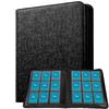 Mint Protect Official Top Loader File Case, Hard Case, 252 Sheets, 9 Pockets (Black), Leather-Look