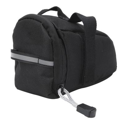 Melns velosipēda sēdekļa aizmugurējais uzglabāšanas maisiņš riteņbraukšanai, šosejas, kalnu velosipēda seglu somas aksesuārs