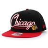 New Era 9FIFTY Snapback Chicago Blackhawks NHL SNAPBACK BLACK CHICAGO Ice Hockey 950 Cap, CAP, BLACKHAWKS, Hat, A-FRAME [Used]